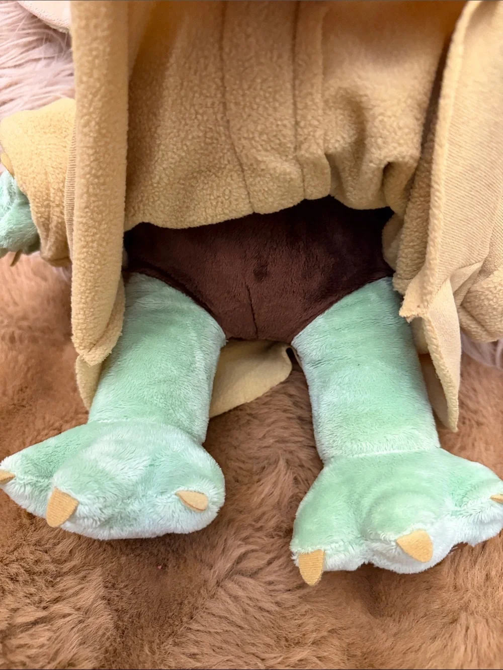 Build-A-Bear Grogu Plush - Green with Tan Robe
